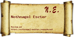 Nothnagel Eszter névjegykártya